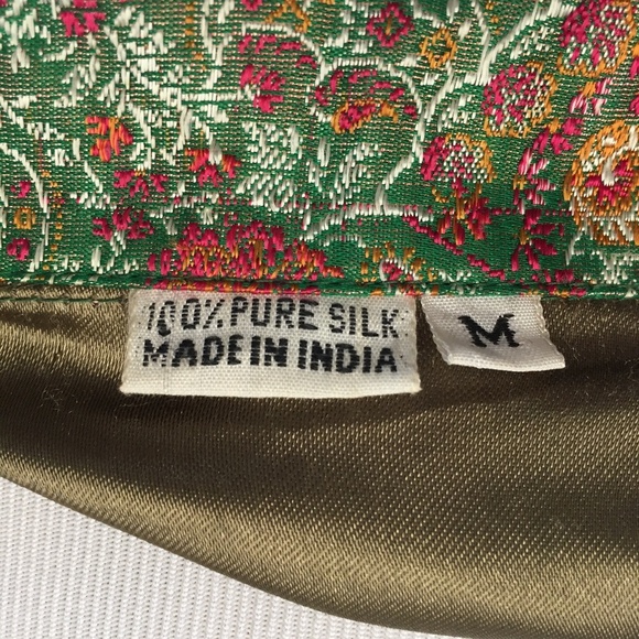 Vintage Silk Made in India Tunic Jacket - Picture 7 of 9
